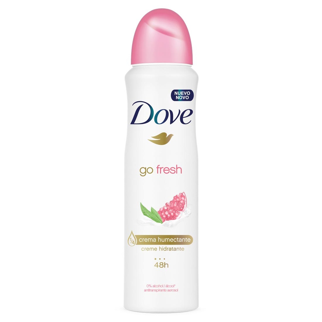 Desodorante Antitranspirante Aerosol Dove Go Fresh Romã E Verbena 150ml