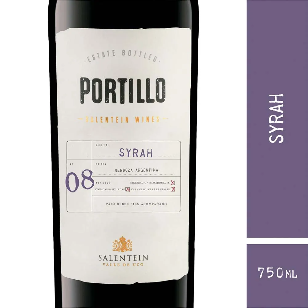 Vino Syrah Portillo 750Ml