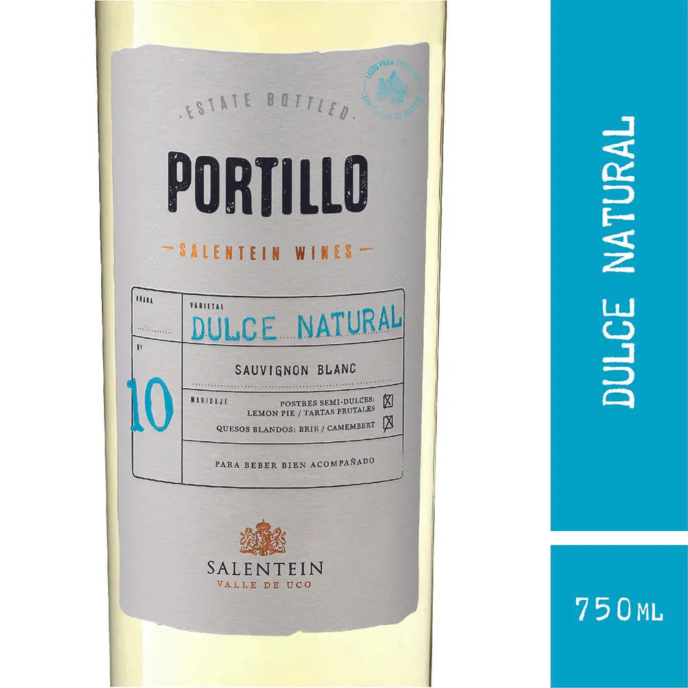 Vino Blanco Dulce Natural Portillo 750 ml