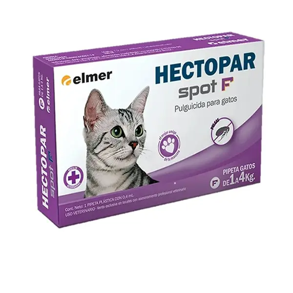 Pipeta Hectopar F Gato de 0 a 4 Kg