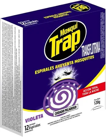 Espiral Ahuyenta mosquitos Mosquitrap Violeta 12 Un.