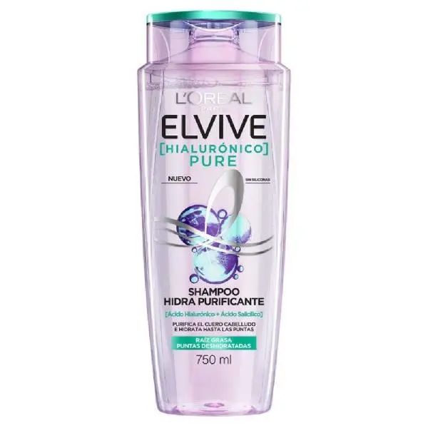 Shampoo elvive hialurónico pure 750cm3