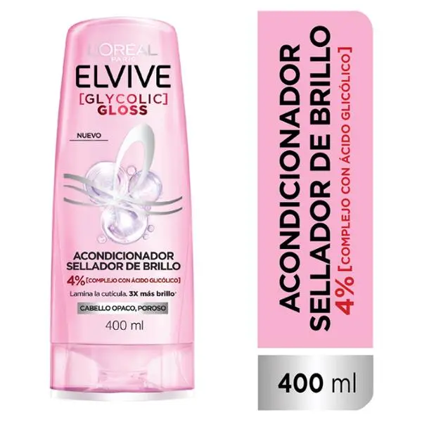 Acondicionador elvive glycolic gloss 400cm3