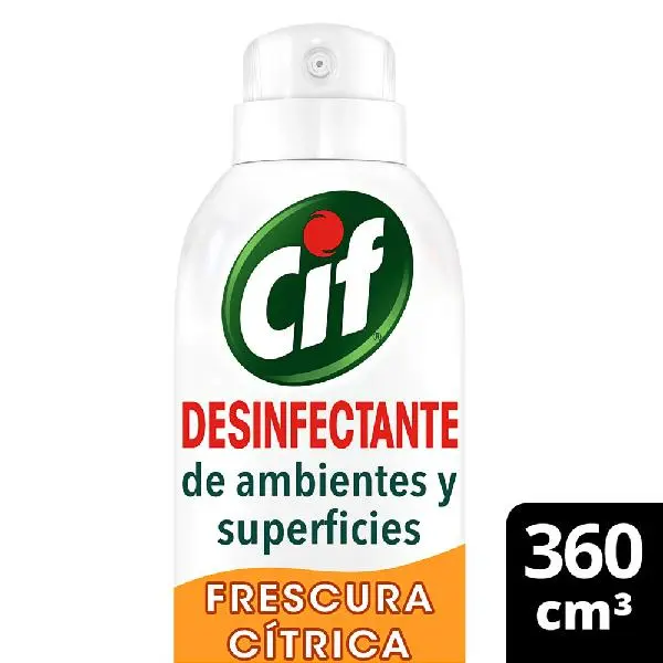 Desinfectante en aerosol cif bioactive frescura cítrica 360 ml