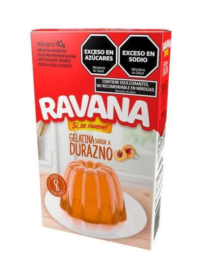 Gelatina Durazno Ravana 40 g