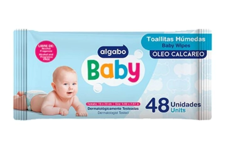 Toallitas Humedas Algabo Baby Oleo Calcareo Algabo 48u
