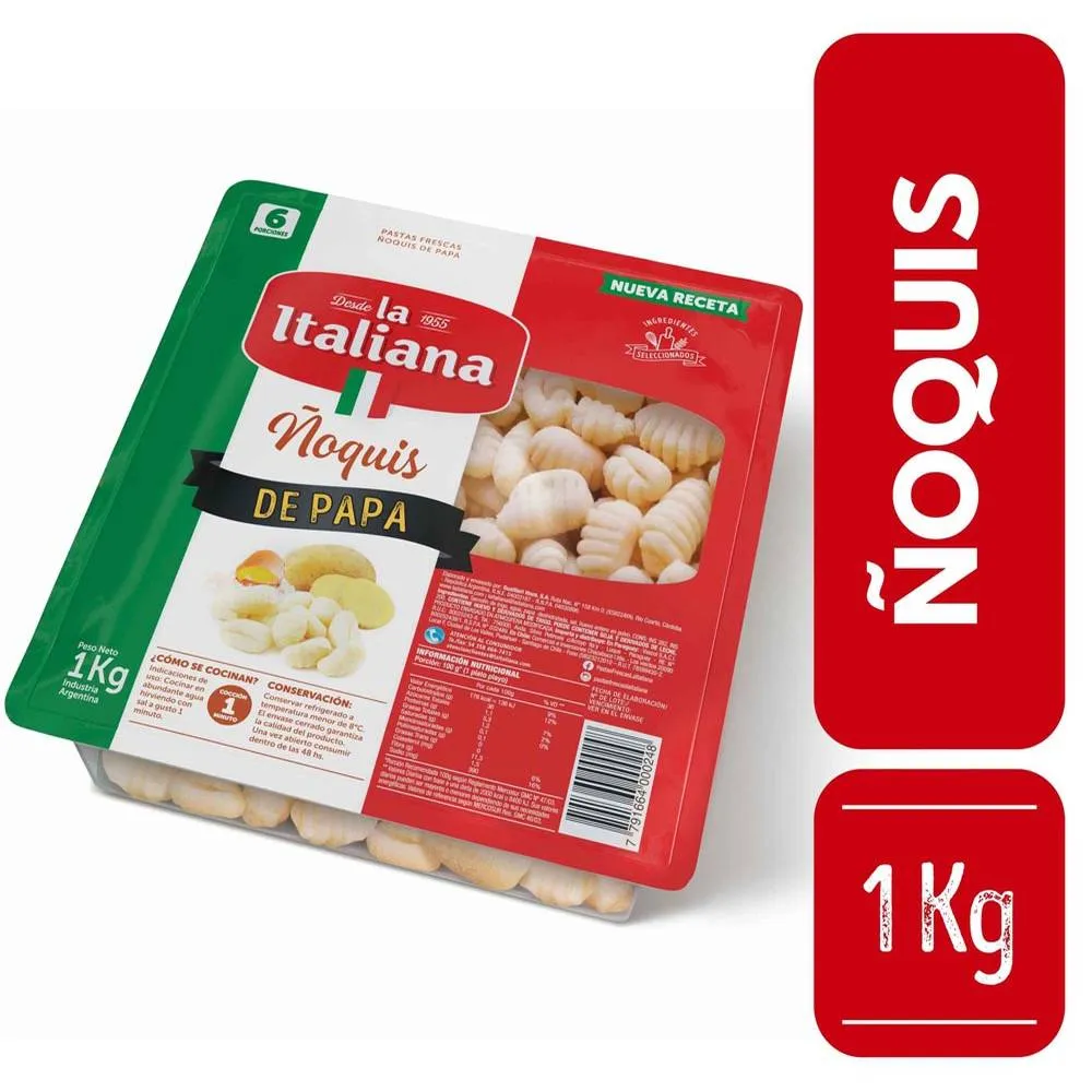Ñoquis La Italiana 1Kg
