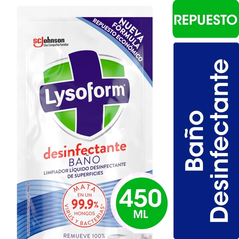 Limpiador De Baño Líquido Repuesto 450 Ml Lysoform