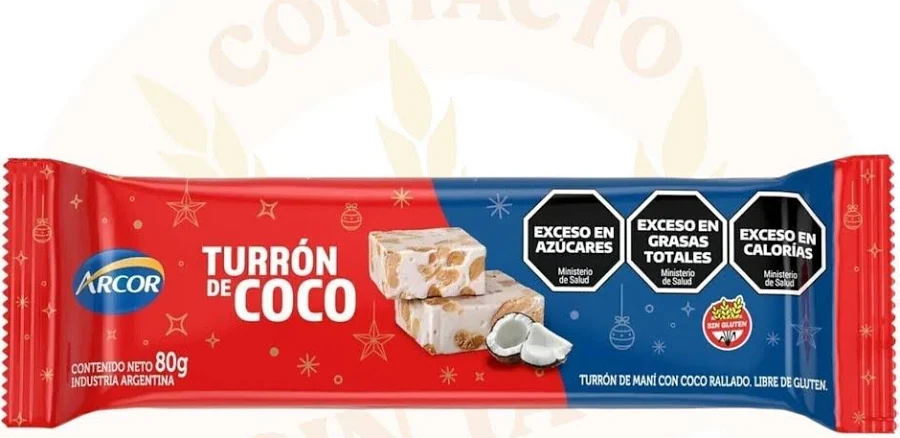 Turron coco Arcor 80g