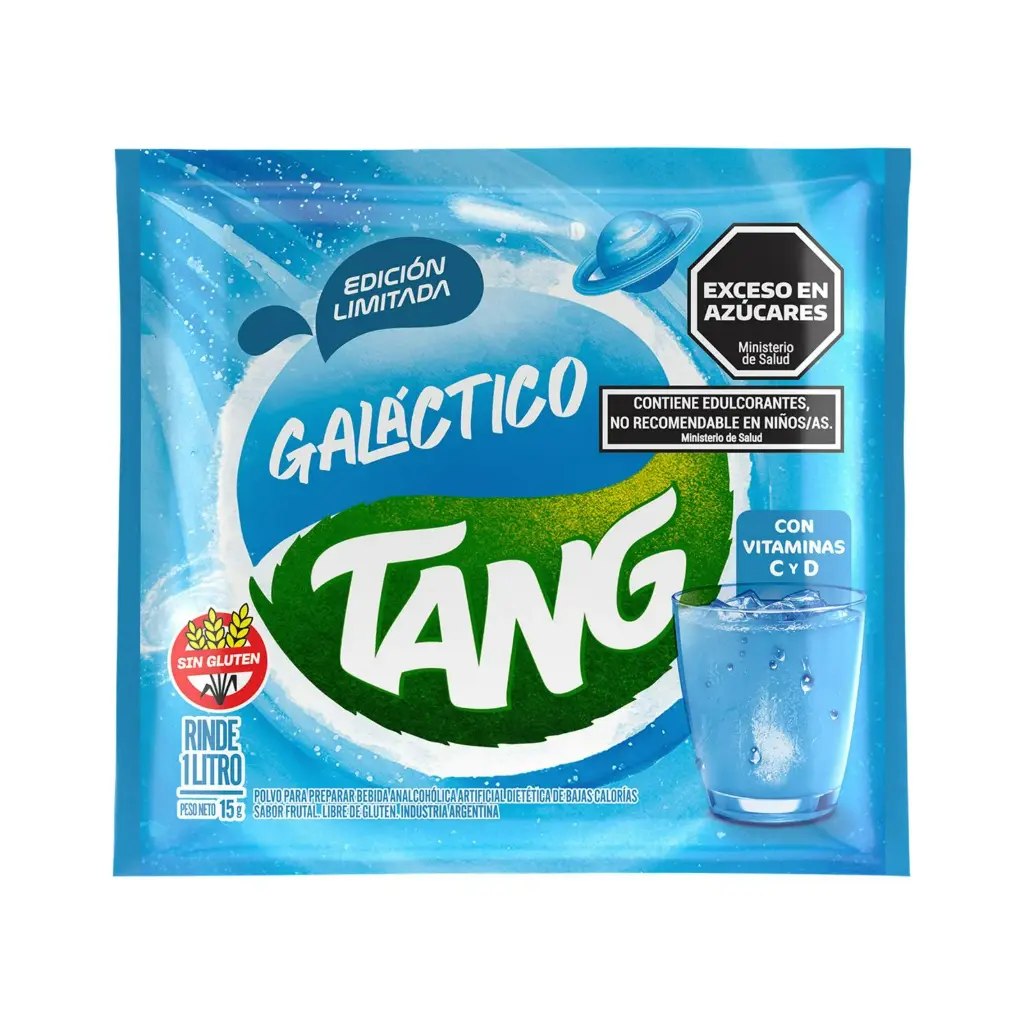 Jugo en polvo Tang galactico en sobre 15 grs