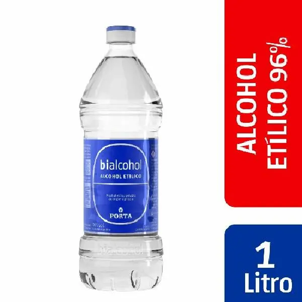 Alcohol etílico porta bialcohol 96% 1000cm3