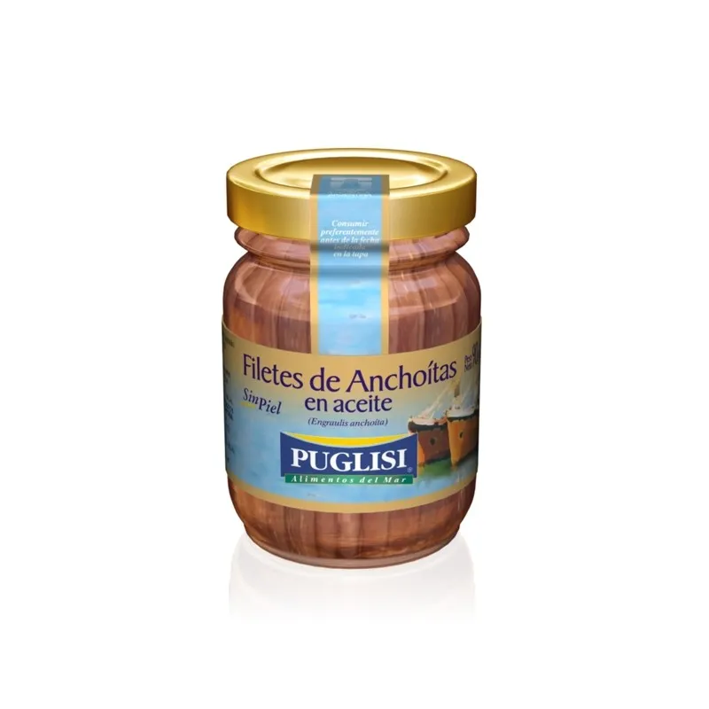 Filetes Puglisi De Anchoitas En Aceite 90g
