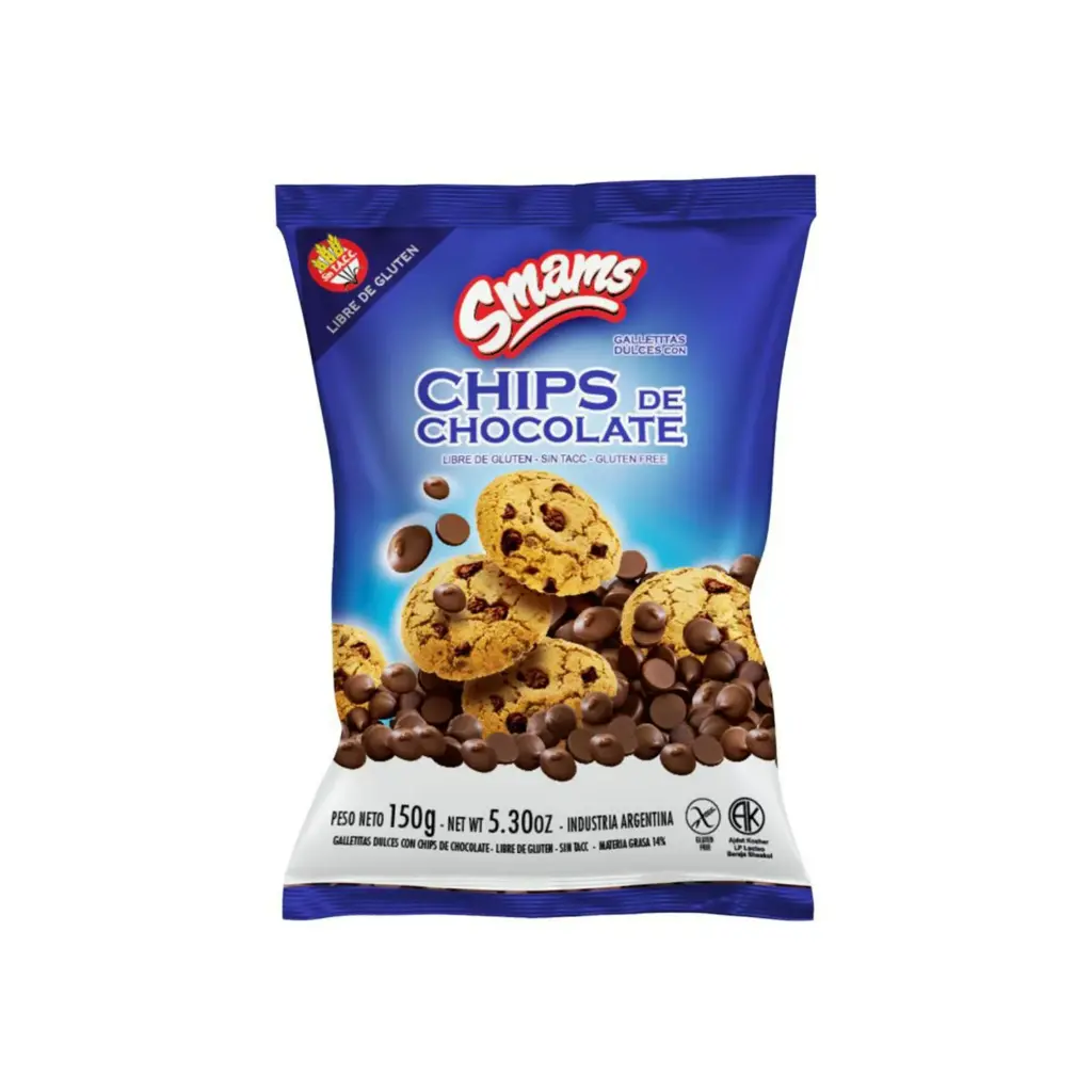 Galletitas Smams con chips sin TACC 150 g.