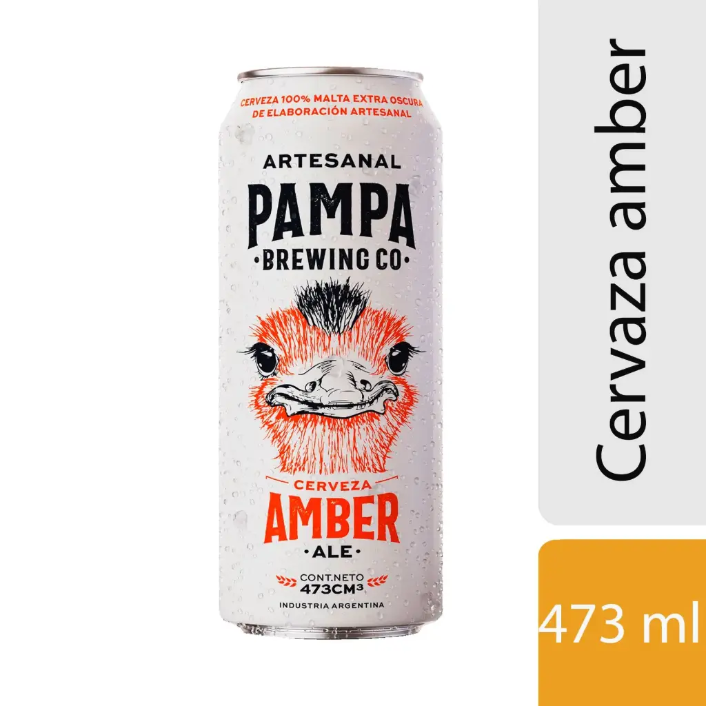 Cerveza Amber Ale Pampa Brewing 473 ml