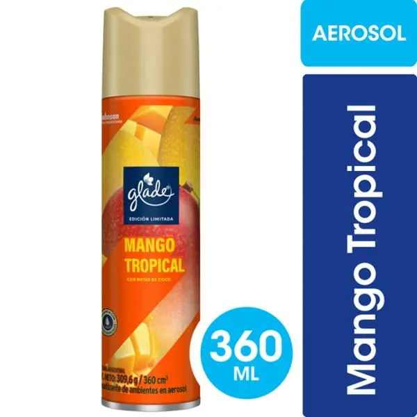 Desodorante ambiente glade mango tropical aerosol 360cm3