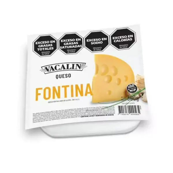 Queso fontina vacalin trozado envasado 300grs
