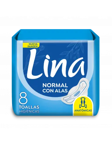 Toalla Femenina Normal lina x 8