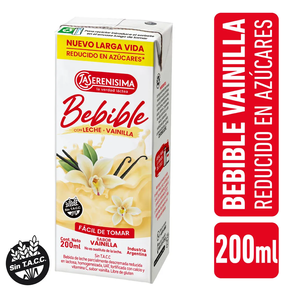 Bebida Lactea UAT Vainilla La Serenisima 200 ml