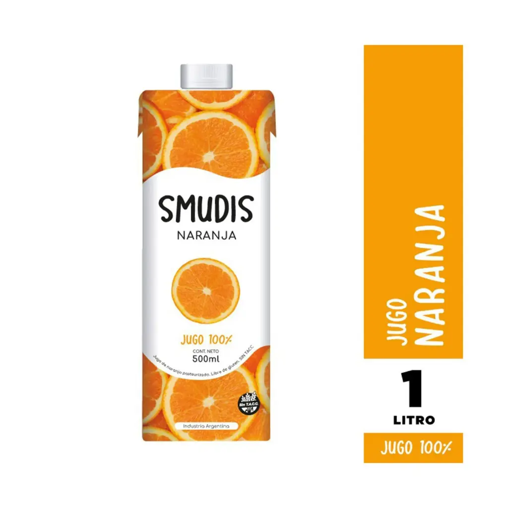 Jugo Natural Naranja Smudis 1 l