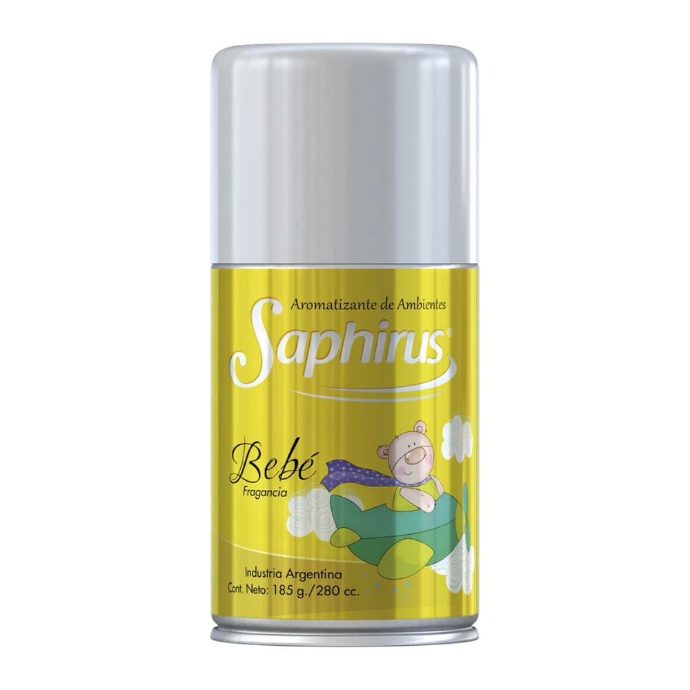 Aromatizante De Ambientes Bebe Saphirus Spray 185 g