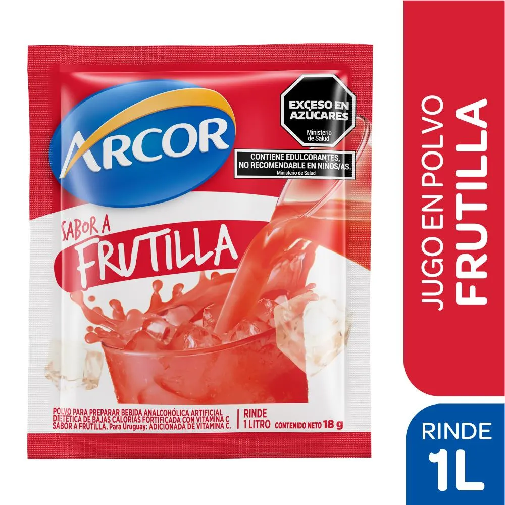 Jugo en Polvo Frutilla Arcor 15 gr