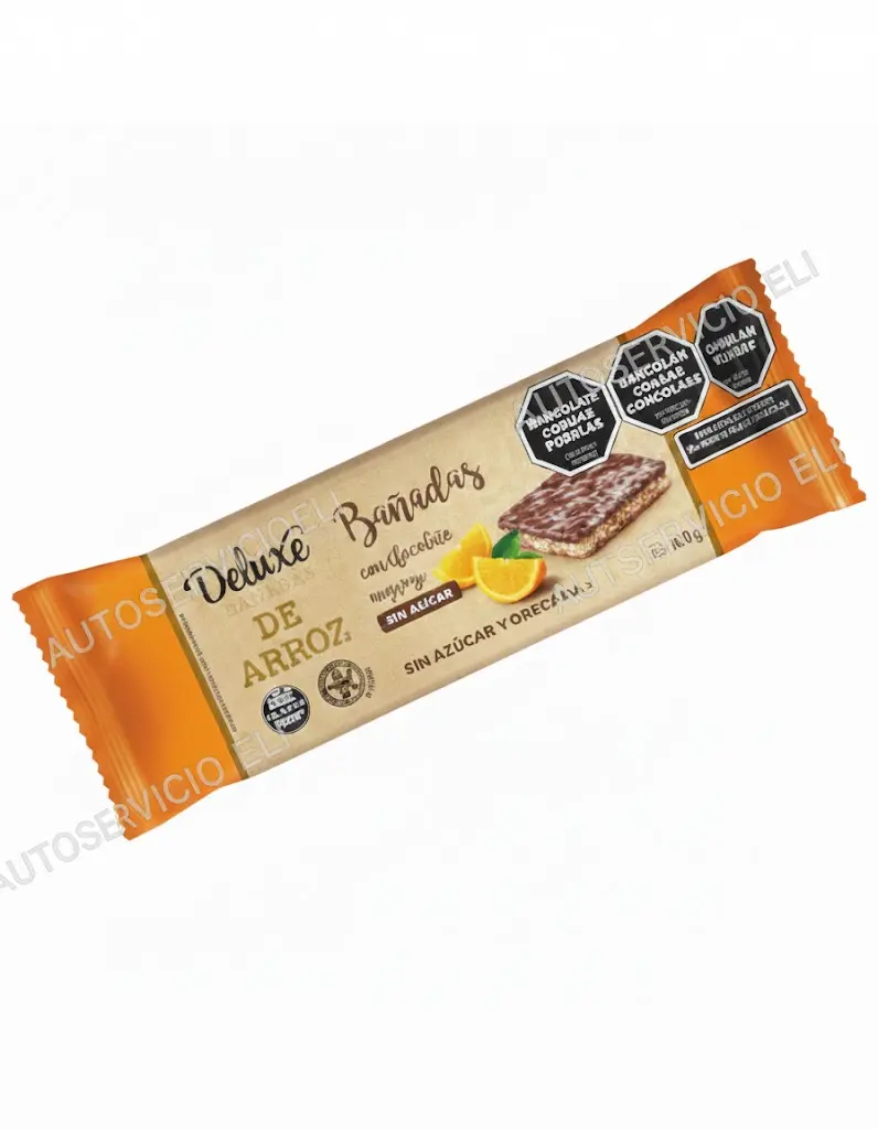 Galletas De Arroz Bañadas Con Naranja Deluxe 115g