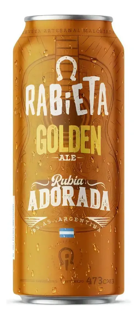 Cerveza Artesanal Golden Ale Rubia Rabieta 473 ml