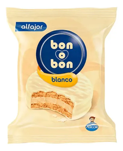 Alfajor Blanco Bon o Bon 60 g