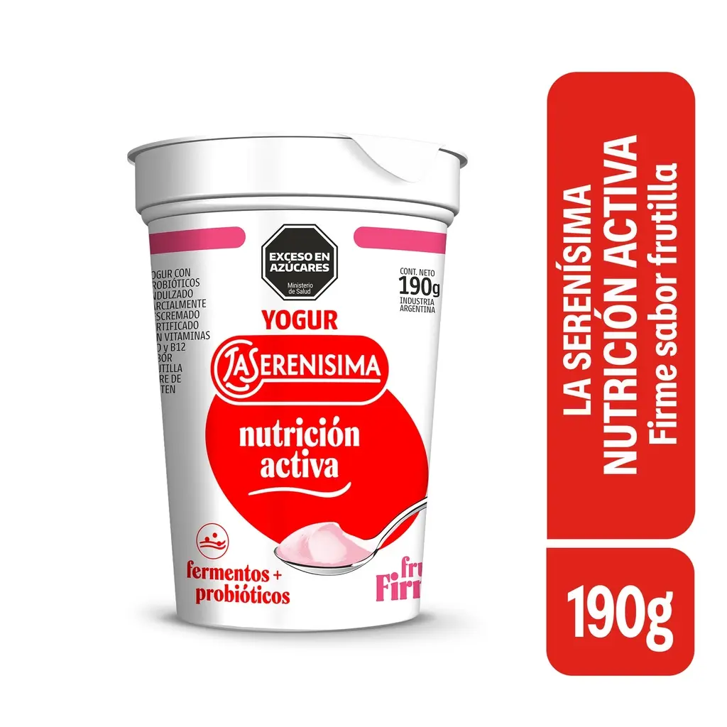 Yogur Firme Frutilla Nutricion Activa La Serenisima 190 g