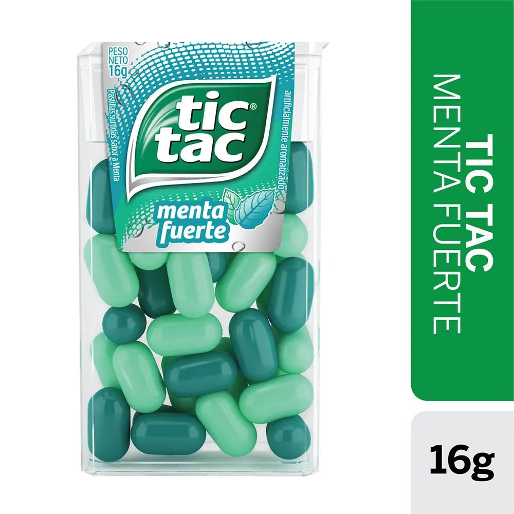 Pastillas Sabor Menta Fuerte Tic Tac 16 g