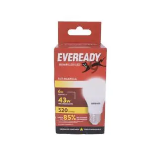 Lampara Amarilla Eveready 6w