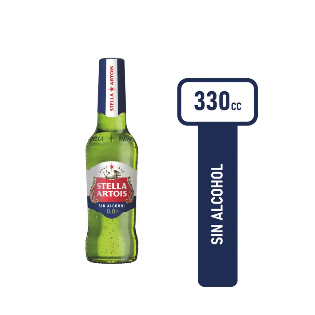 Cerveza sin alcohol Stella Artois 330 ml