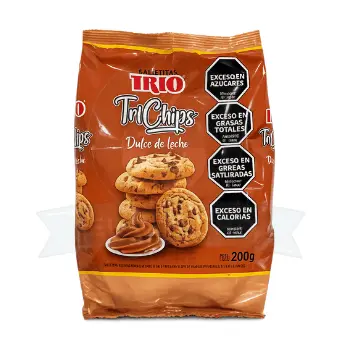 Galletitas de Dulce de Leche Trichips Trio 200 g