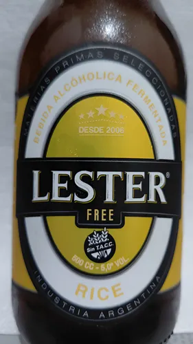 Cerveza Free Rubia Verde Lester 500 ml