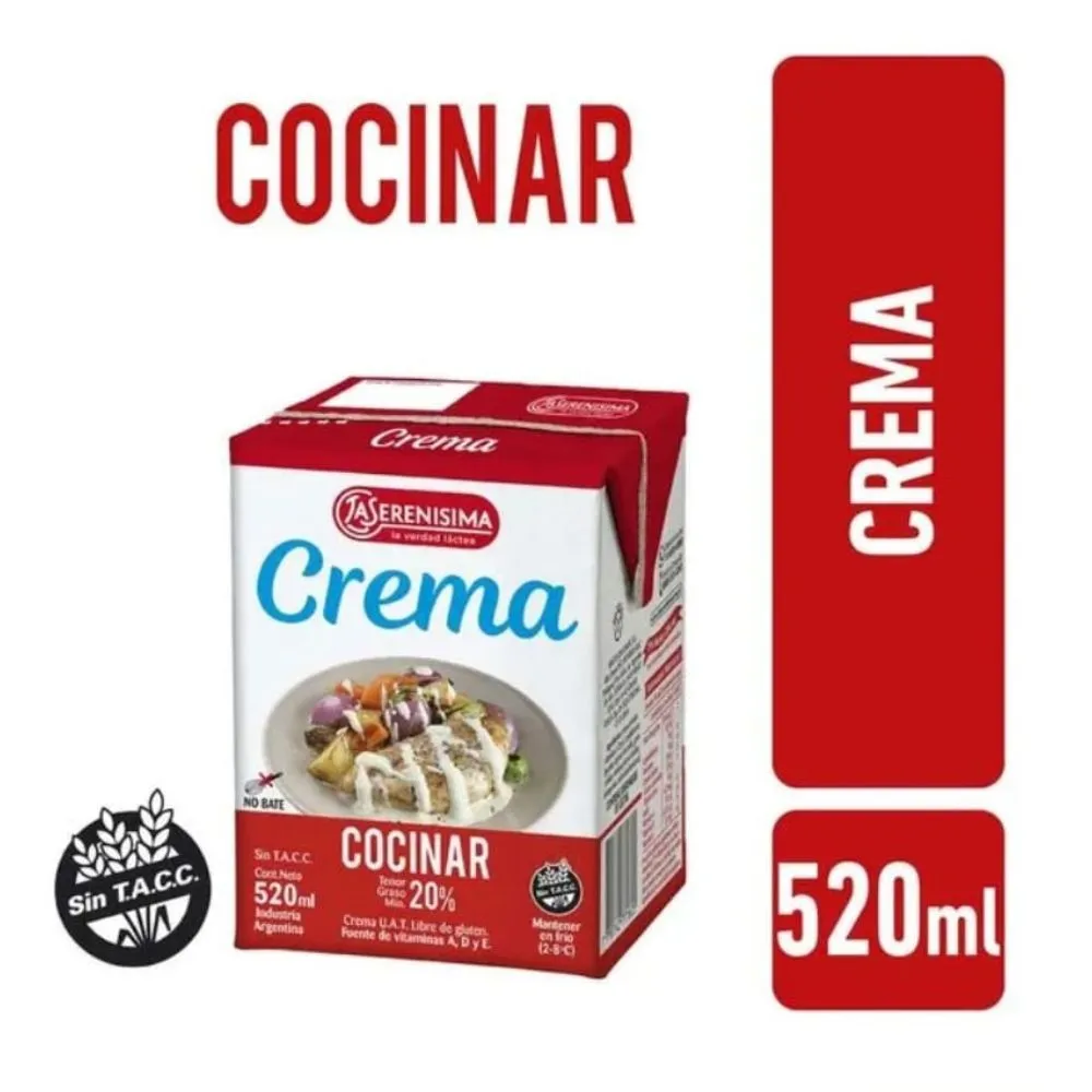 Crema para Cocinar La Serenisima 520 g