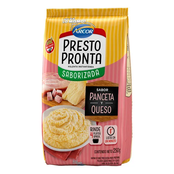Polenta de Panceta y Queso Prestopronta Arcor 250 g