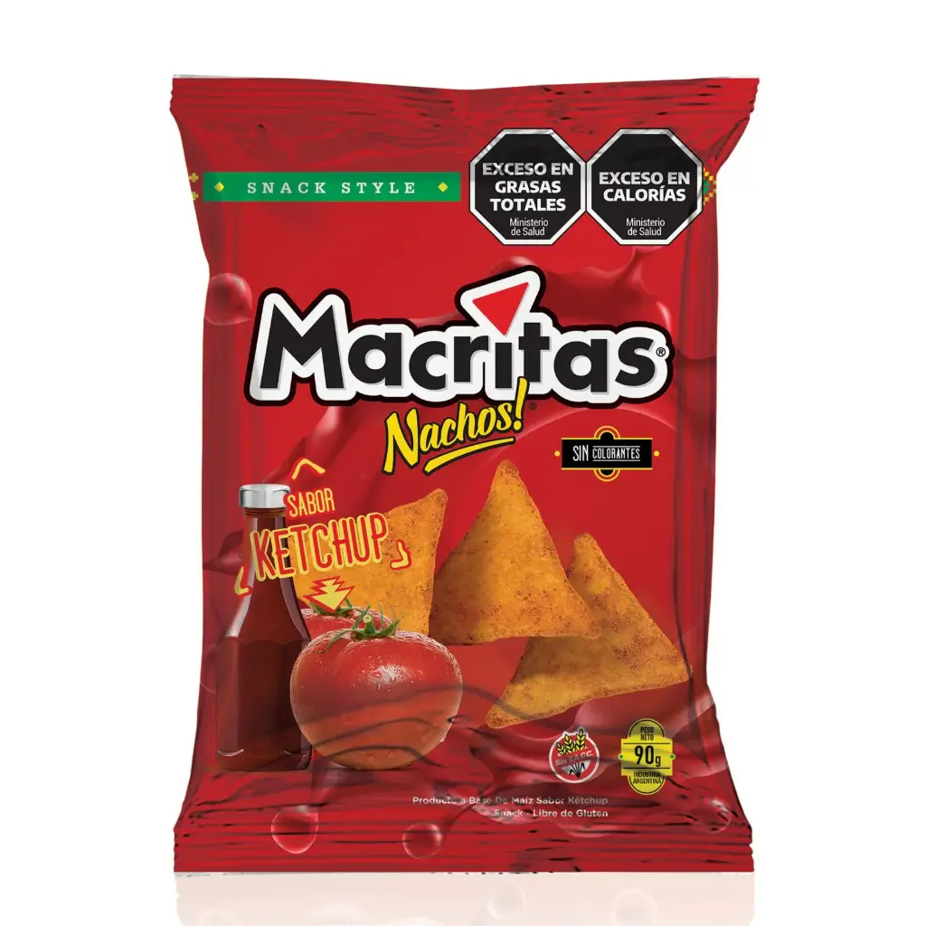 Nachos sabor Ketchup Macritas 90 g