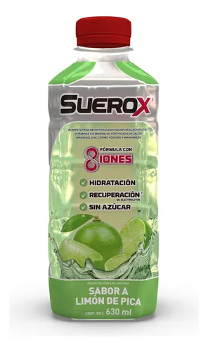 Bebida Con Electrolitos Sabor Limonada Suerox 630 ml