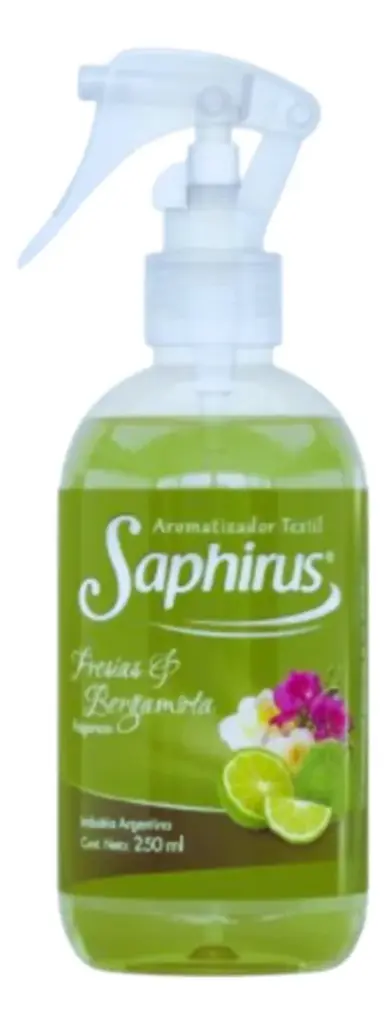 Aromatizante Textil Fresias & Bergamota Saphirus 250 ml