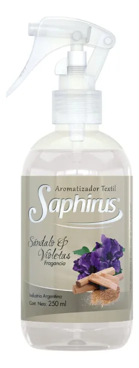 Aromatizante Textil Sandalo & Violetas Saphirus 250 ml
