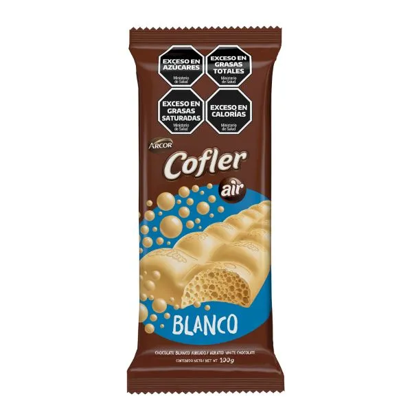 Chocolate Aireado Blanco Cofler 100 g