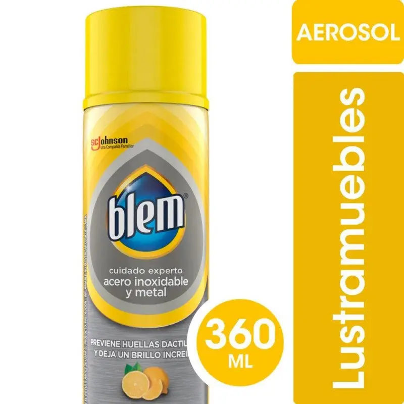 Lustramuebles Acero Inoxidable y Metal Limon Blem 360 cc
