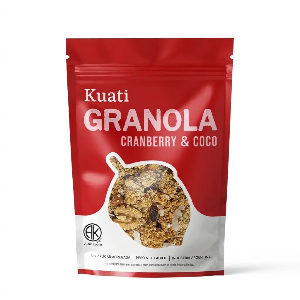 Granola Cranberry y Coco Sin Azucar Kuati 200 g