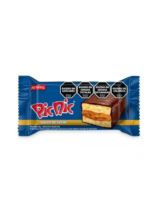 Mini Torta Rellena De Dulce De Leche Picnic 38 g 