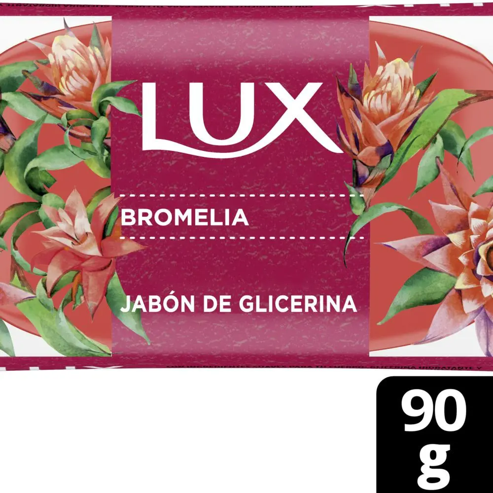 Jabon de glicerina lux bromelia 90 g