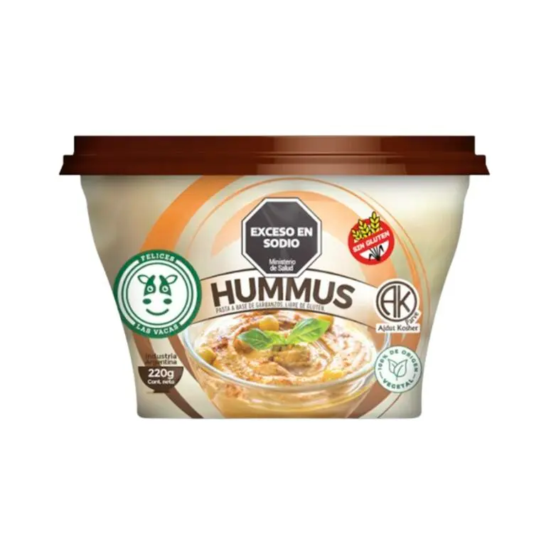 Hummus de Garbanzo Felices las Vacas 230 g ﻿
