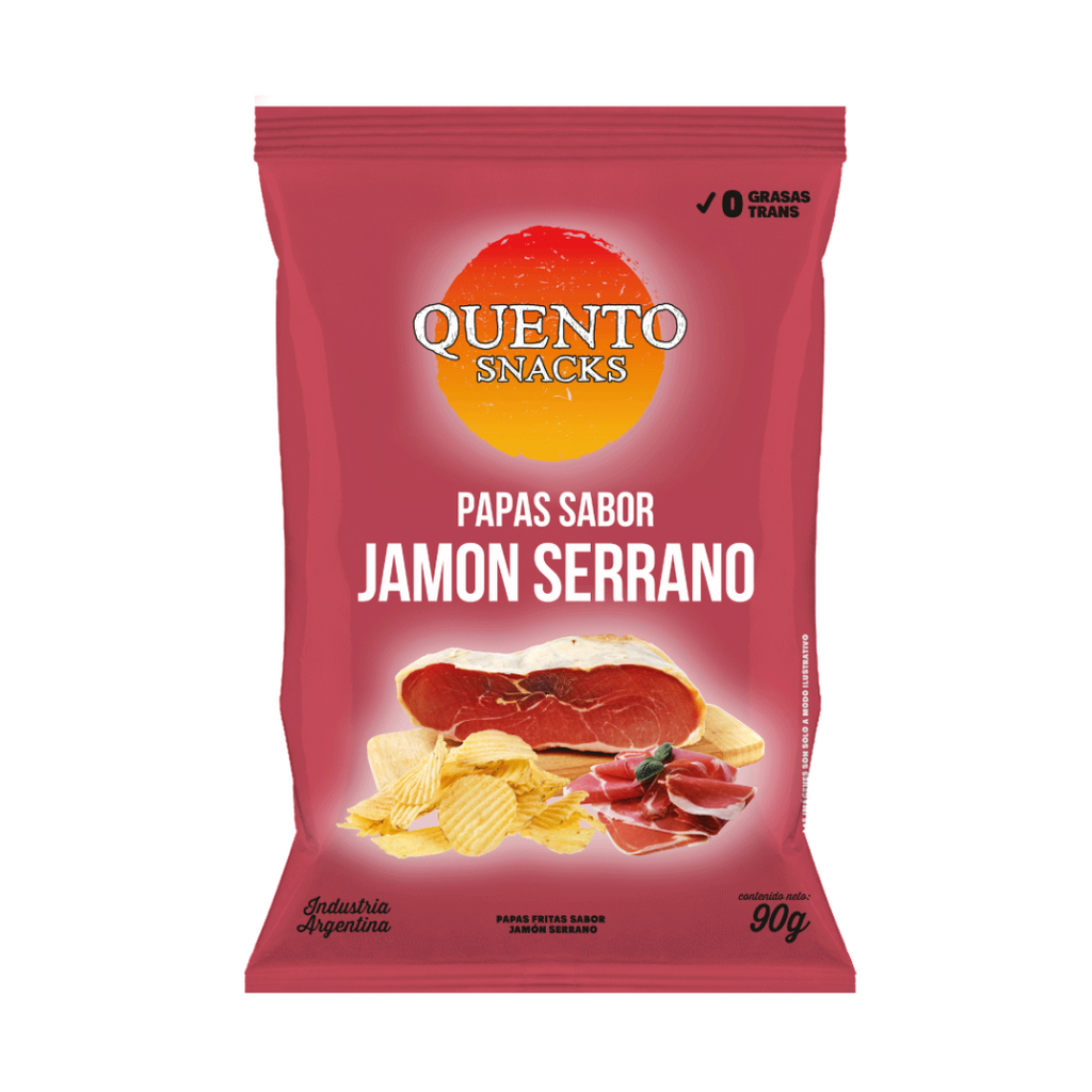 Snack Papas Fritas Jamon Serrano Quento 82 g