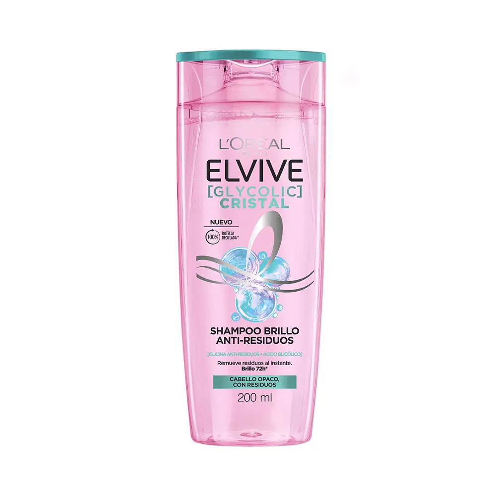 Shampoo Glycolic Cristal Elvive 200 Ml.