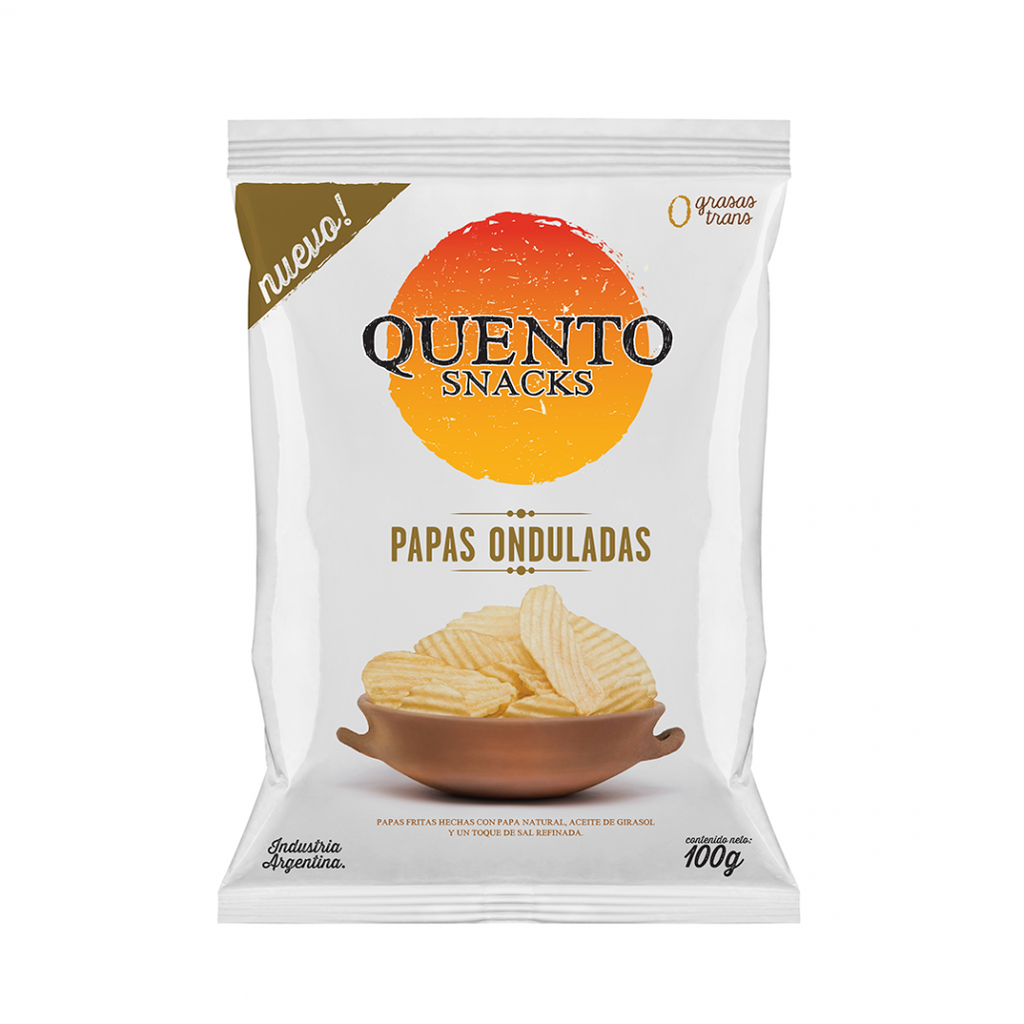 Papas Fritas Clásicas Onduladas Quento 100g