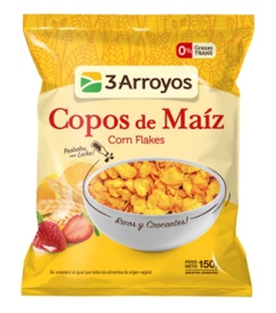 3 Arroyos Copos de Maiz 150g